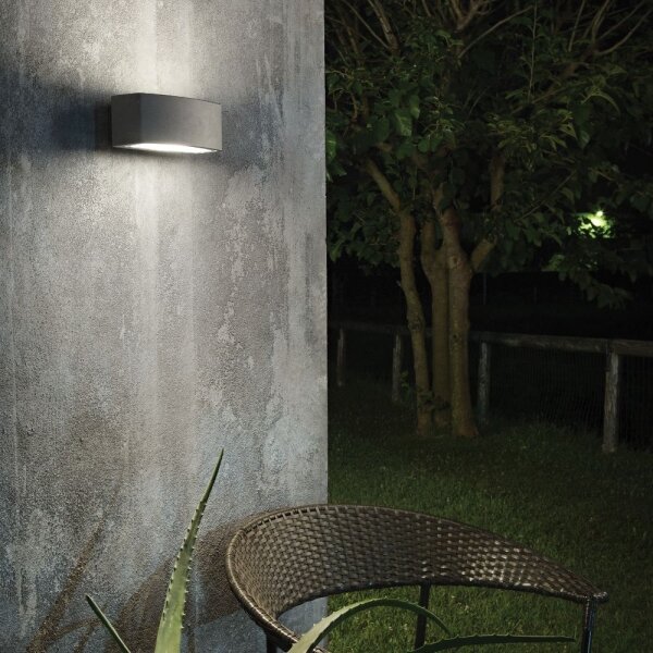 Ideal Lux - Vonkajšie nástenné svietidlo ANDROMEDA 1xE27/60W/230V IP55 antracit