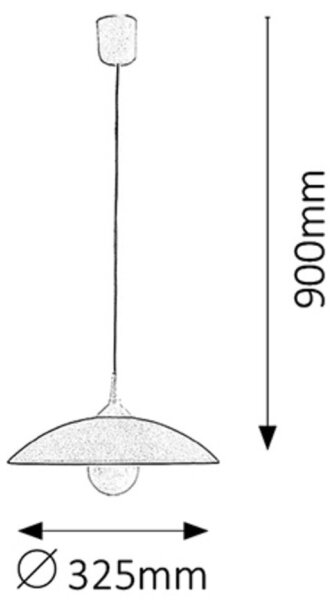 Rabalux 4613 - Luster CUPOLA RANGE 1xE27/60W/230V