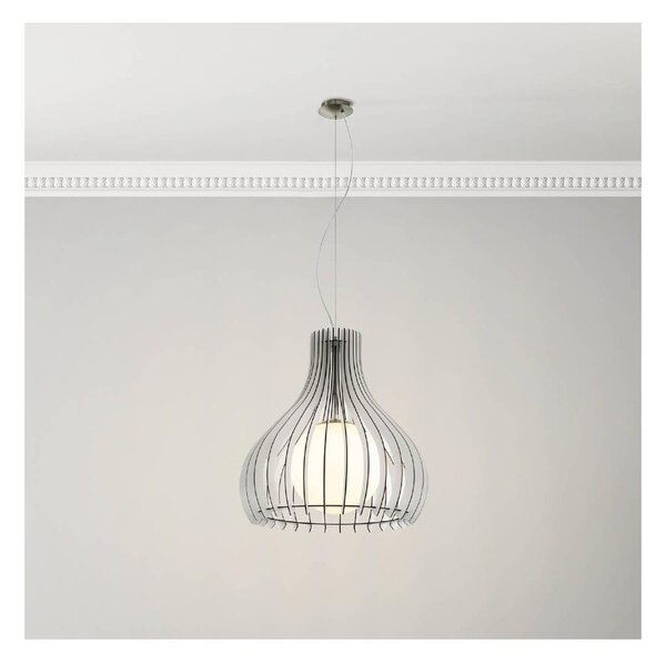 Eglo 96211 - Závesný luster na lanku TINDORI 1xE27/60W/230V pr. 50 cm biely