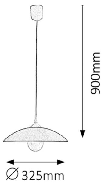 Rabalux 4615 - Luster CUPOLA RANGE 1xE27/60W/230V