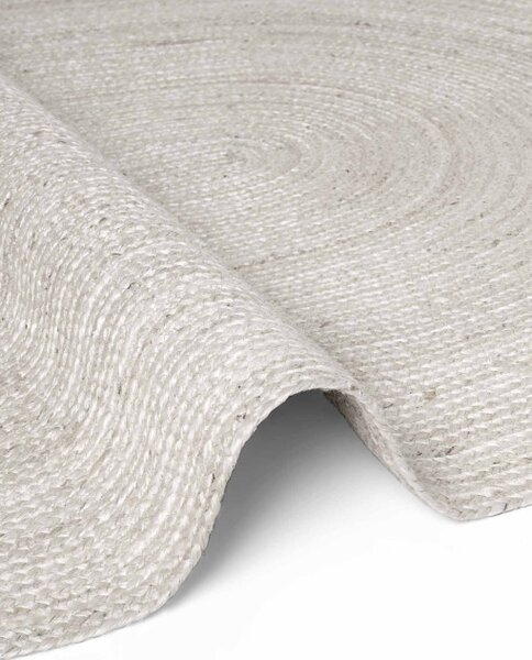 Koberec Hanse Home Jute Braided Rangpur biely ovál