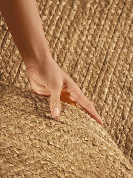 Koberec Hanse Home Jute Braided Rangpur naturálny / zlatý ovál