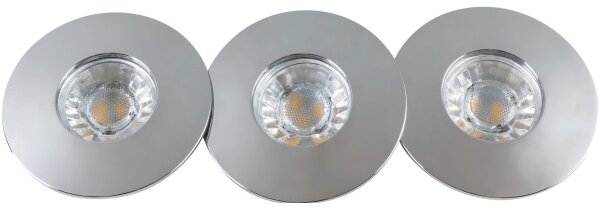 Rabalux 1072 - SADA 3x LED Kúpeľňové podhľadové svietidlo RANDY 3xLED/4W/230V ku