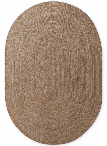 Koberec Hanse Home Jute Braided Rangpur naturálny / hnedý ovál