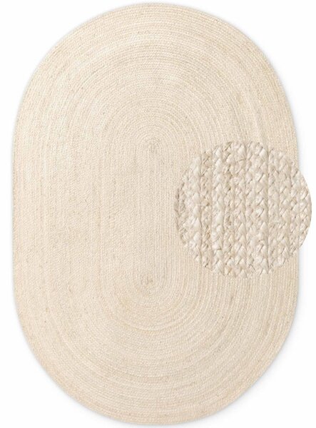 Koberec Hanse Home Jute Braided Rangpur naturálny / slonia kosť ovál