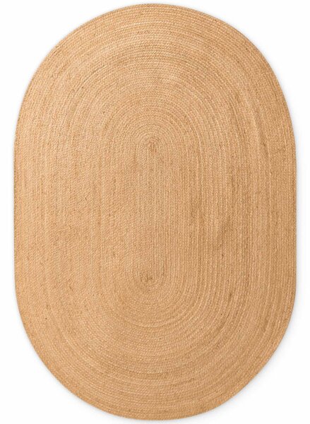 Koberec Hanse Home Jute Braided Rangpur naturálny / zlatý ovál