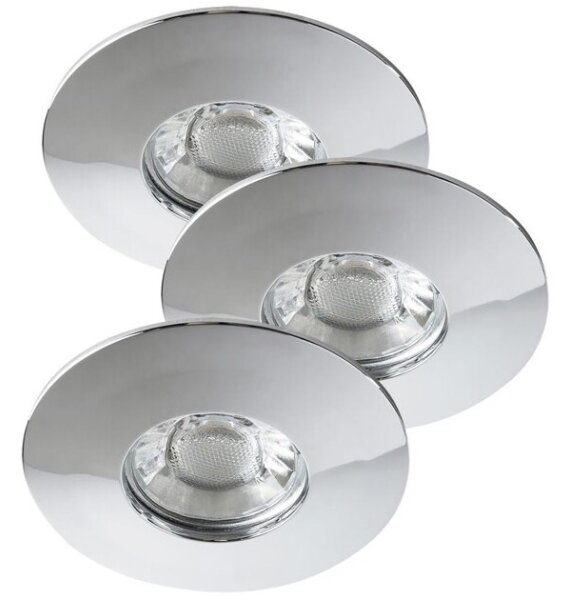 Rabalux 1072 - SADA 3x LED Kúpeľňové podhľadové svietidlo RANDY 3xLED/4W/230V ku