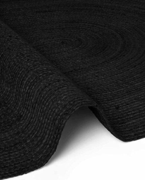 Koberec Hanse Home Jute Braided Rangpur čierny ovál