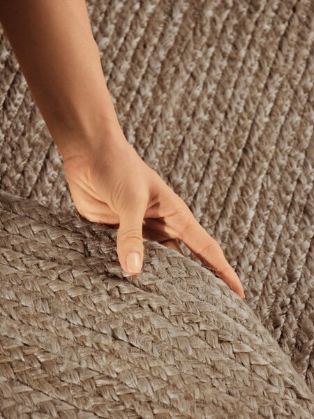 Koberec Hanse Home Jute Braided Rangpur naturálny / hnedý ovál