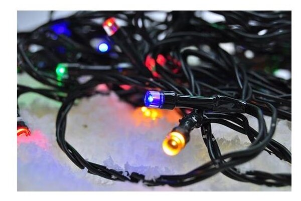 Solight 1V101-M- LED vonkajšia svetelná reťaz 100xLED/8 funkcií IP44 13m viacfarebná