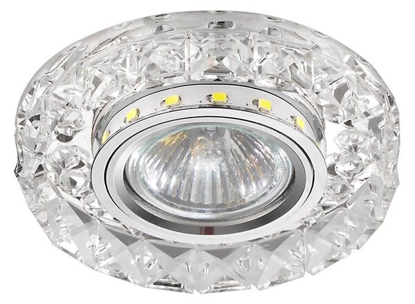 LUXERA 71074 - Podhľadové svietidlo CRYSTALS 1xGU10/50W/230V + LED STRIPE