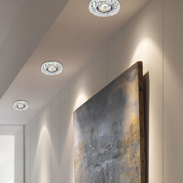 LUXERA 71074 - Podhľadové svietidlo CRYSTALS 1xGU10/50W/230V + LED STRIPE