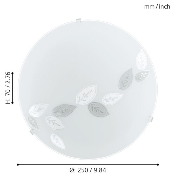 Eglo 80264 - Stropné svietidlo MARS 1xE27/25W/230V