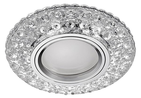 71095 - Podhľadové svietidlo ELEGANT GLASS FIX 1xGU10/50W+LED/3W 4000K
