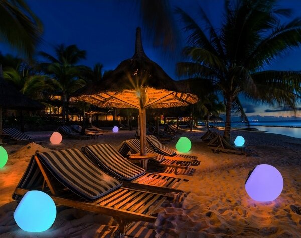 Top Light BALL RGB RC - LED RGB Stmievateľné solárne svietidlo LED/1,2W/3,7V IP44