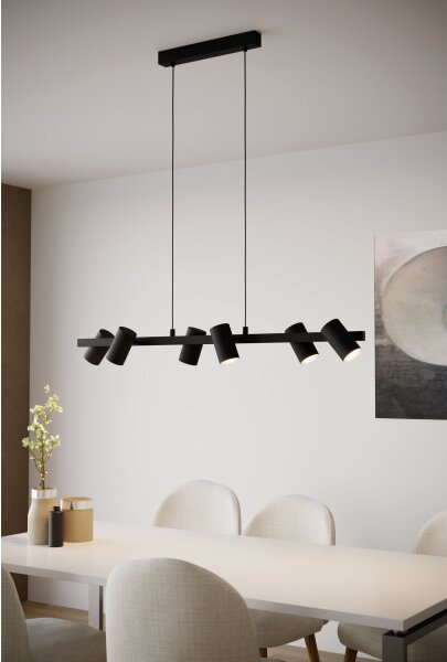 Eglo 99464 - Luster na lanku GATUELA 6xE14/25W/230V