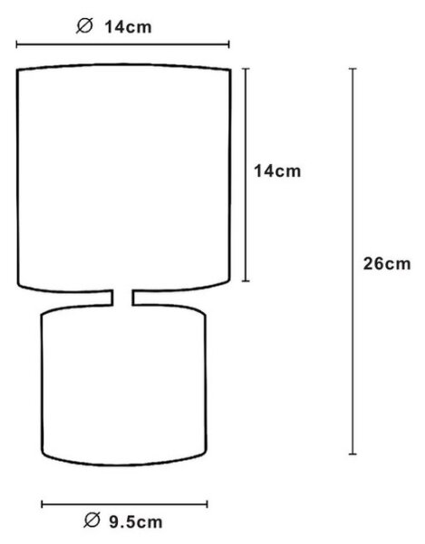 Lucide 47502/81/36 - Stolná lampa GREASBY 1xE14/40W/230V šedá