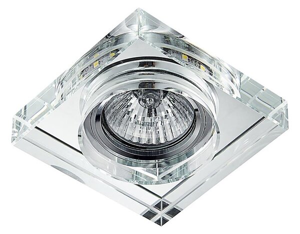 LED Podhľadové svietidlo ELEGANT DOUBLE LIGHT 1xGU10/50W+LED/3W