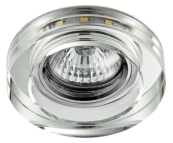 LED Podhľadové svietidlo ELEGANT DOUBLE LIGHT GU10/50W+LED/3W okrúhly