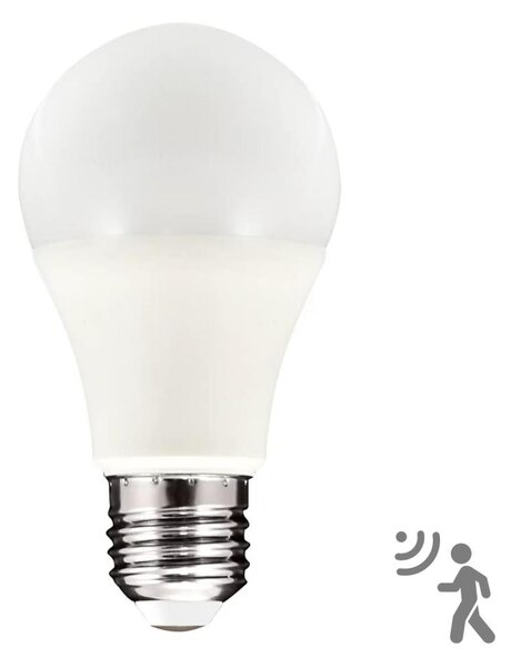 LED Žiarovka so senzorom pohybu a súmraku A60 E27/8W/230V 3000K