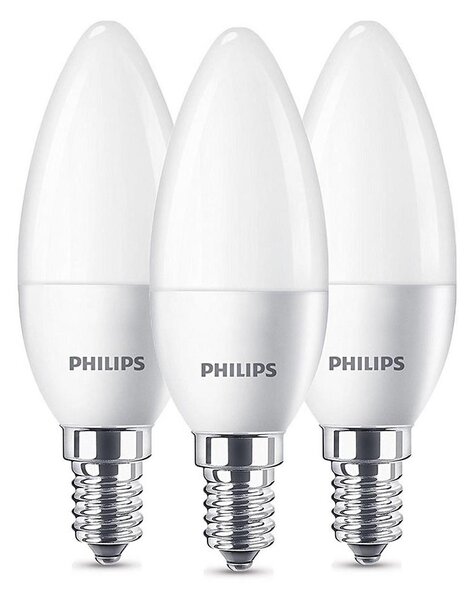 SET 3x 3x LED Žiarovka Philips B35 E14/5,5W/230V 2700K