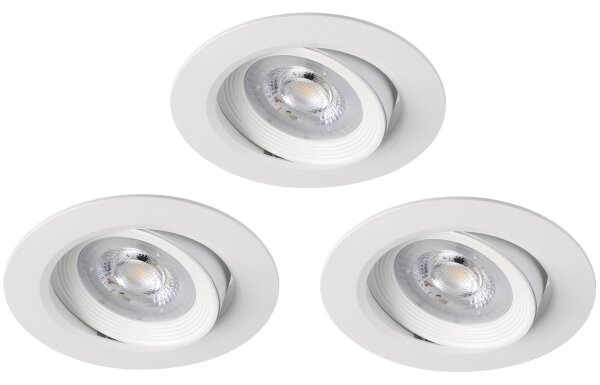 Eglo 31162-SADA 3x LED Stmievateľné podhľadové svietidlo SARTIANO LED/3,5W/230V IP23 biela