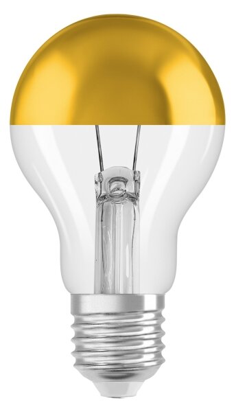 LED žiarovka so zrkadlovým vrchlíkom SUPERSTAR E27/7W/230V 2700K zlatá - Osram