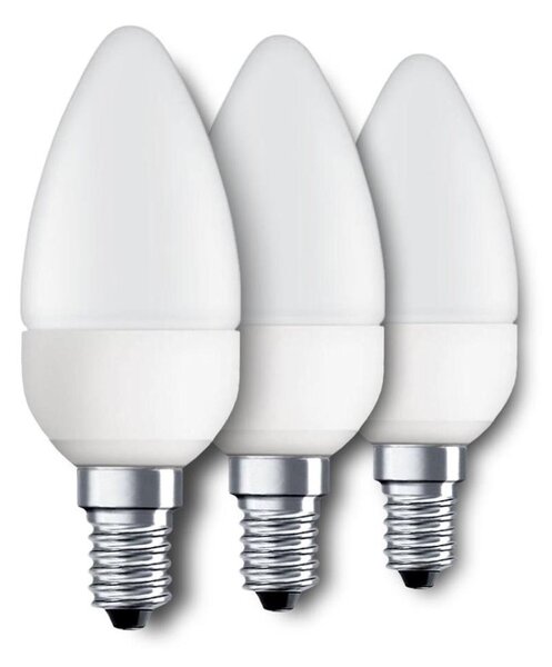 Eglo 10697 - SADA 3x LED Žiarovka E14/4W/230V 320lm sviečka 3000K