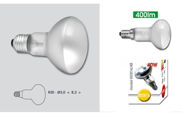 Priemyselná žiarovka E14/40W/230V 2700K - Ecolite