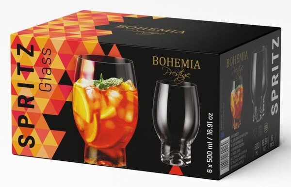 BOHEMIA PRESTIGE SPRITZ POHÁRE 500ML SADA 6 KS