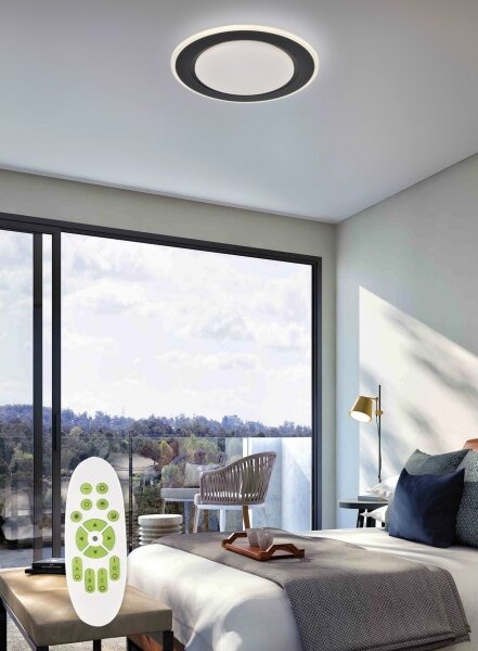 Top Light - LED Stmievateľné stropné svietidlo NORMAN LED/51W/230V čierna + DO