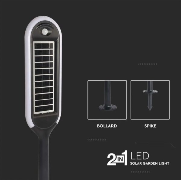 LED Solárna lampa so senzorom BOLLARD LED/5W/5,5V 70 cm 3000K IP65 2000 mAh