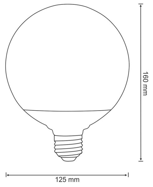 LED Žiarovka G125 E27/16W/230V 3000K