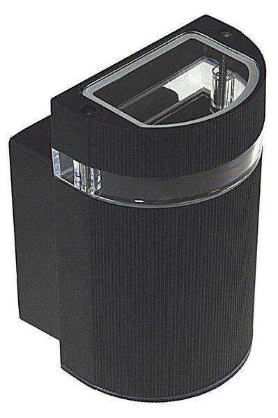 Vonkajšie nástenné svietidlo KORTEK 1xGU10/30W/230V IP54 čierna
