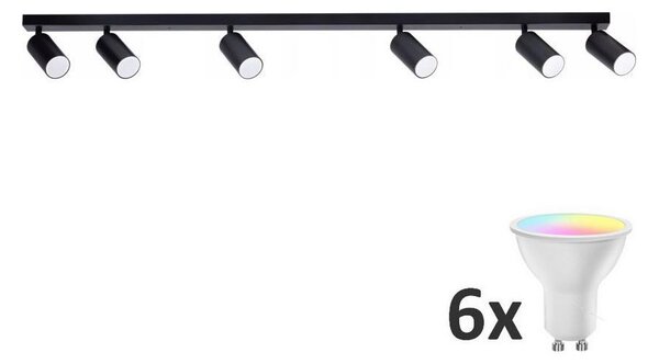 LED RGBW Bodové svietidlo ANGIE 6xGU10/6,5W/230V