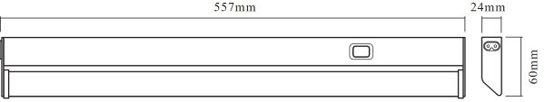Osram - LED podlinkové svietidlo LINEAR LED/10W/230V 3000K 55,7 cm strieborné