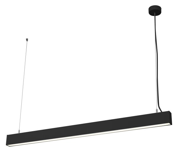 Osram - Stmievateľný LED luster na lane OFFICE LINE LED/42W/230V 112,6 cm čierna