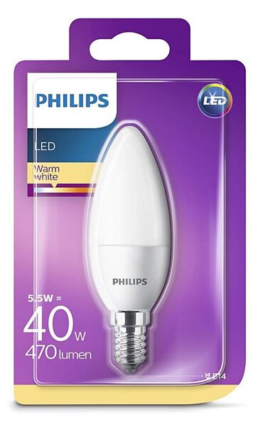 LED Žiarovka Philips E14/5,5W/230V 2700K