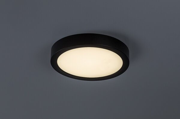 Rabalux 75075 - LED kúpeľňové stropné svietidlo SHAUN PLUS 24W/230V pr. 22 cm IP44 čierna