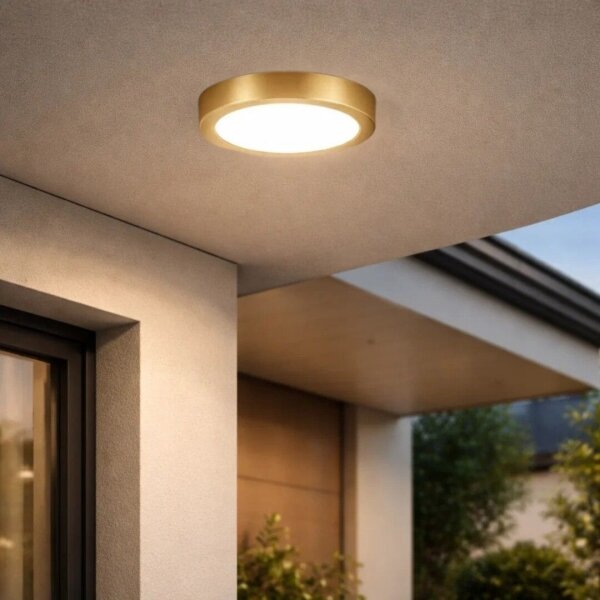 Rabalux 75079 - LED kúpeľňové stropné svietidlo SHAUN PLUS 30W/230V priemer 30 cm IP44 zlaté