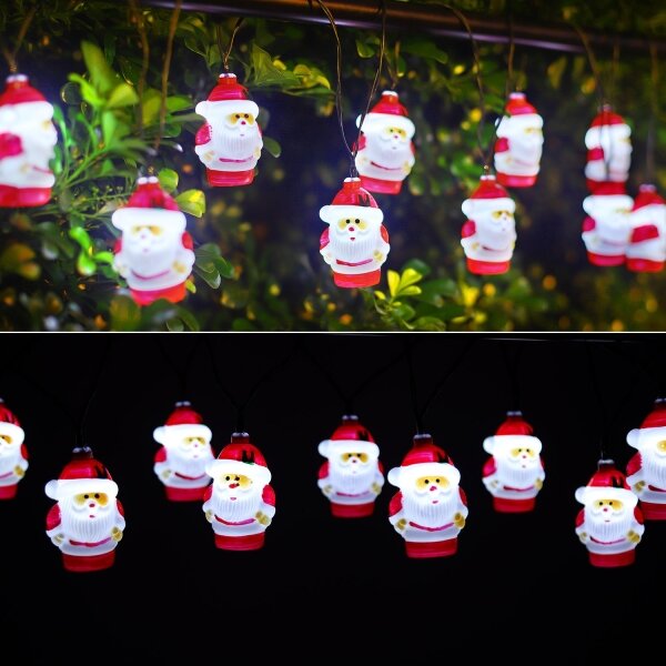 Aigostar - LED solárna svetelná reťaz 10xLED/3,8 m IP44 studená biela