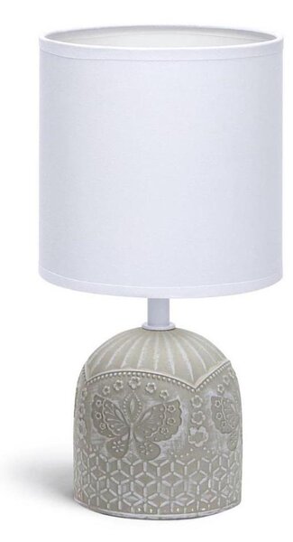 Aigostar - Stolná lampa 1xE14/40W/230V šedá/biela