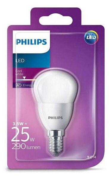 LED Žiarovka Philips E14/3,5W/230V 4000K
