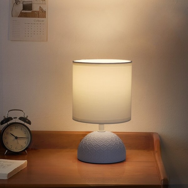 Aigostar - Stolná lampa 1xE14/40W/230V modrá/biela