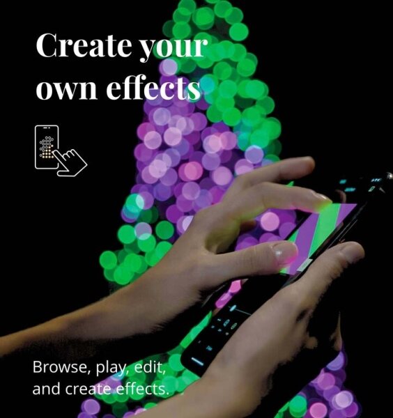 Twinkly TWS250STP-BEU - LED RGB vonkajší svetelný reťaz 250xLED 23,5m IP44 Wi-Fi