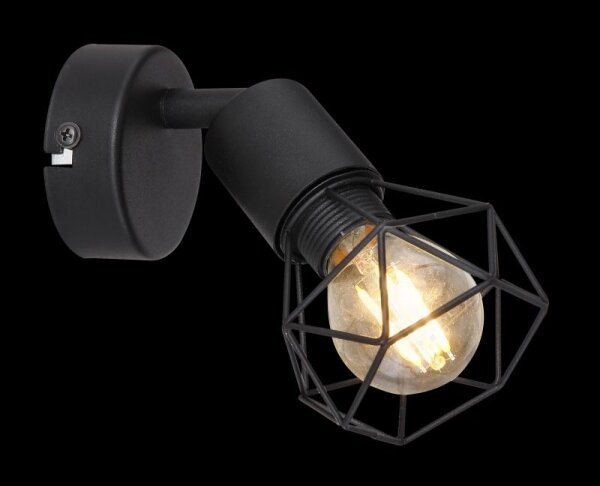 Globo - LED Nástenné bodové svietidlo XARA 1xE14/6W/230V čierna