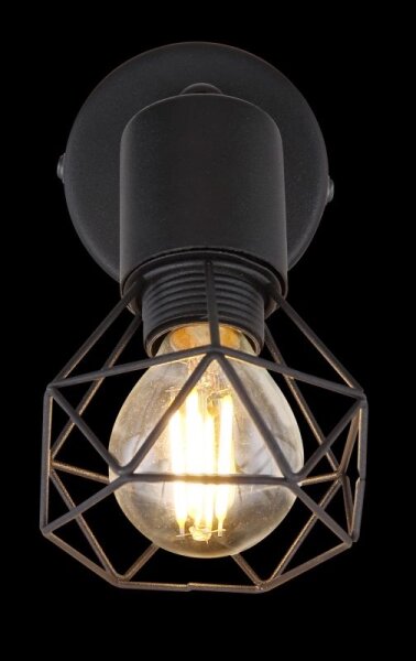 Globo - LED Nástenné bodové svietidlo XARA 1xE14/6W/230V čierna