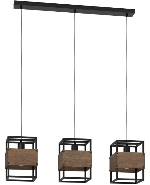 Eglo 43805 - Luster na lanku EVESHAM 3xE27/40W/230V