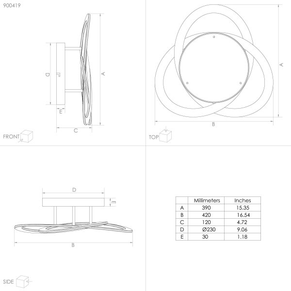 Eglo 900419 - LED Stropné svietidlo ROLIMARE LED/35W/230V