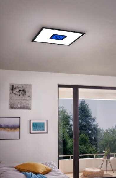 Eglo 900571 -LED RGBW Stmievateľné stropné svietidlo BORDONARA LED/21,5W/230V + diaľkové ovládanie